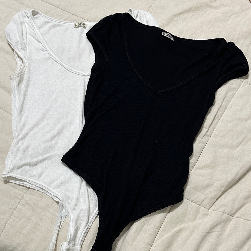 Free People Intimately Black & White Bodysuits